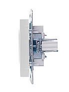 Розетка комп'ютерна LEZARD VESNA біла (10 шт./120 шт.) (без рамки), фото 3