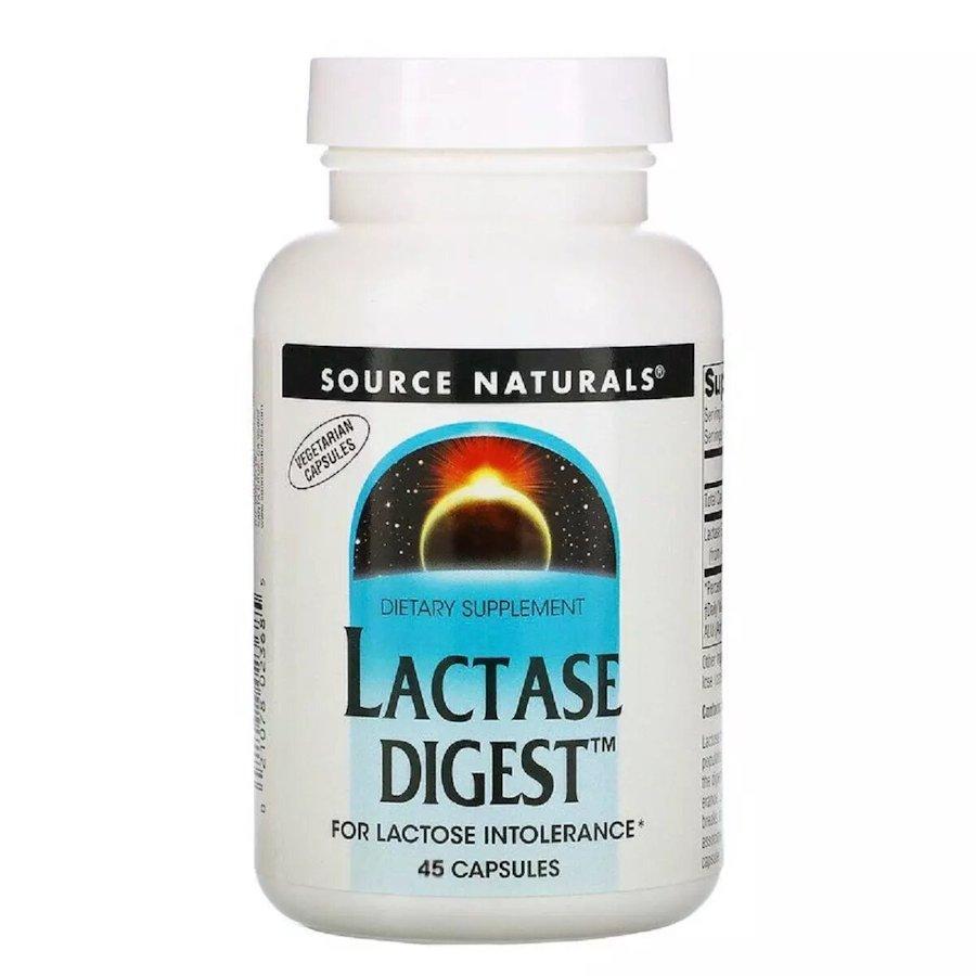 Натуральна добавка Source Naturals Lactase Digest, 45 капсул EXP