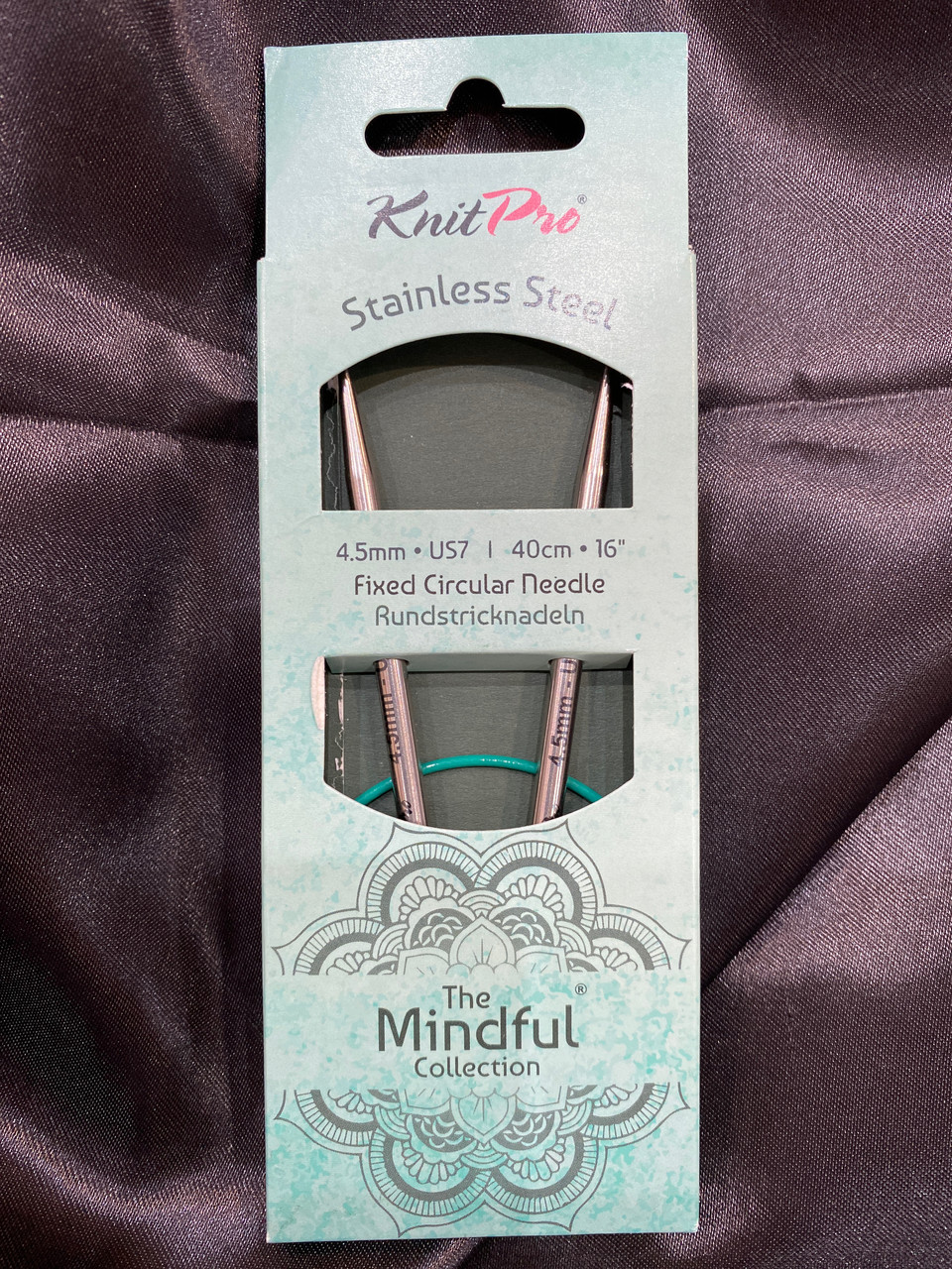 36060 Спиці кругові Mindful 40 см, 4.50 мм