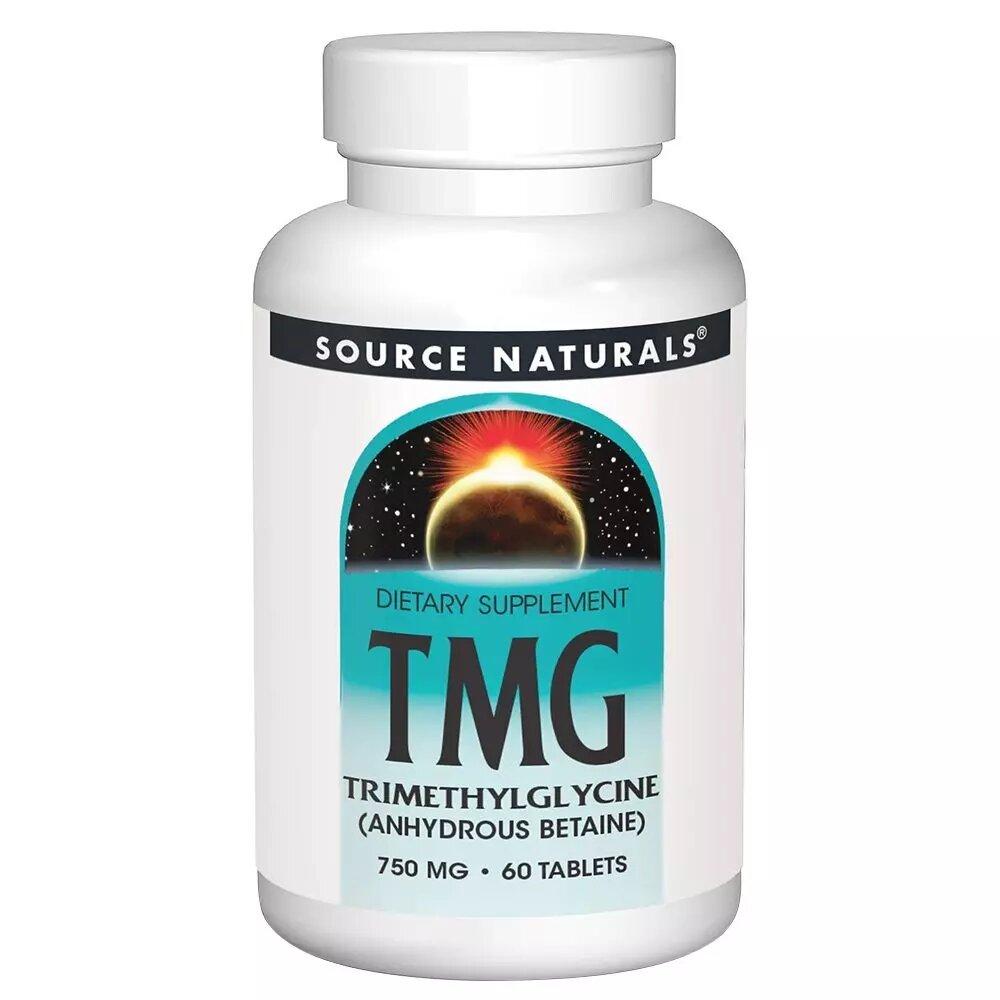 Натуральна добавка Source Naturals TMG 750 mg, 60 таблеток EXP