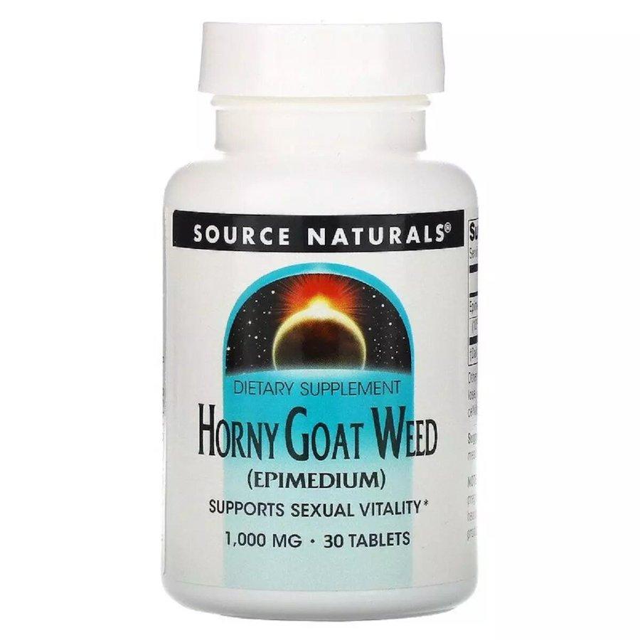 Натуральна добавка Source Naturals Horny Goat Weed 1000 mg, 30 таблеток EXP
