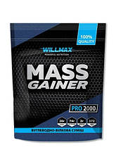 Гейнер Mass Gainer 2кг вкус Willmax Банан