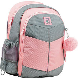 Шкільний рюкзак рожевий із сірим з ортопедичною спинкою для дівчинки Kite Education К22-771S-2 Gray&Pink