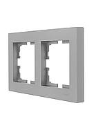 Рамка 2-тя горизонтальна LEZARD VESNA сіра (10 шт./120 шт.), фото 2
