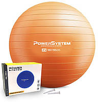 М'яч для фітнесу (фітбол) Power System PS-4013 Ø75 cm PRO Gymball Orange EXP