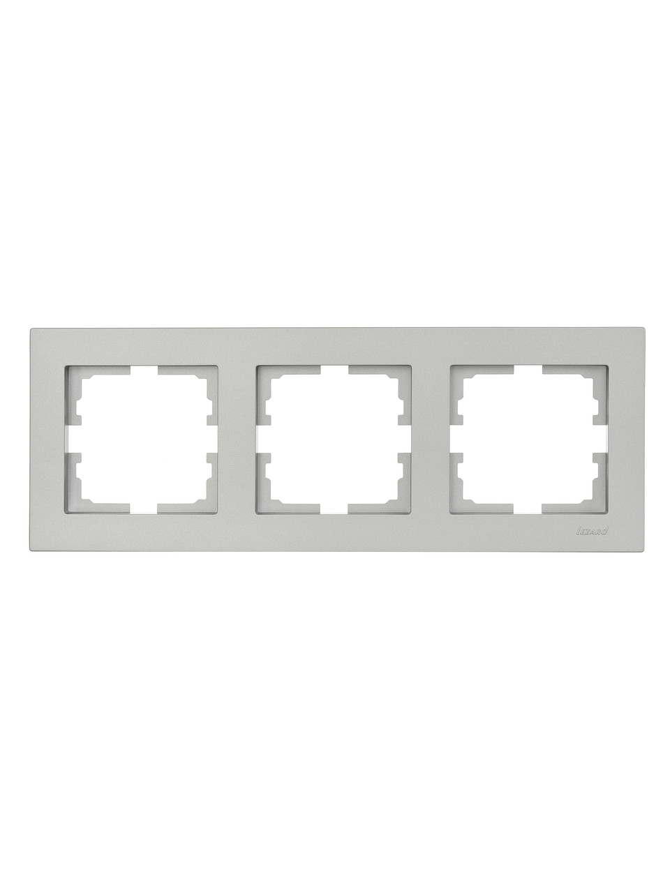 Рамка 3-тя горизонтальна LEZARD VESNA сіра (10 шт./120 шт.), фото 1