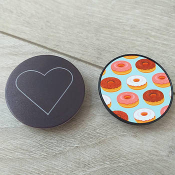 Попсокет тримач для телефона Combo 2 шт./1уп Popsocket Чорний (KG-10579)