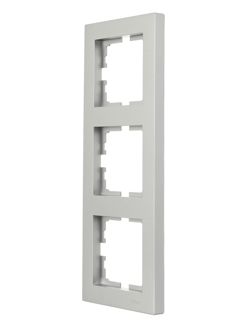 Рамка 3-тя вертикальна LEZARD VESNA сіра (10 шт./120 шт.), фото 1