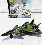 Літак інерційний "Винищувач" Military Combat Series ЗЕЛЕНИЙ арт. RJ 6827, фото 3