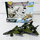 Літак інерційний "Винищувач" Military Combat Series ЗЕЛЕНИЙ арт. RJ 6827, фото 5