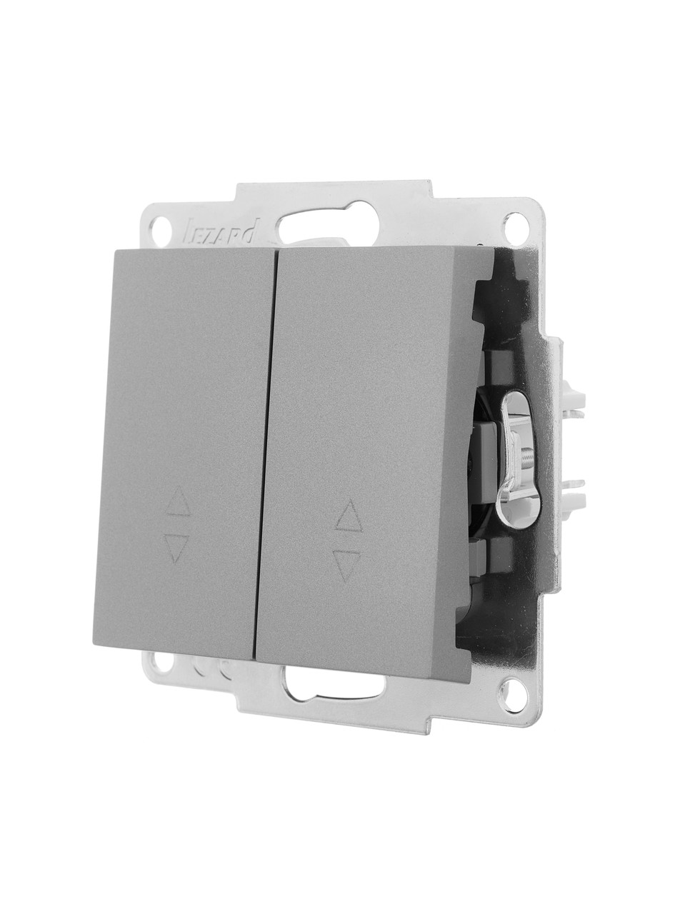 Вимикач прохідний подвійний LEZARD VESNA сірий (10 шт./120 шт.), фото 1