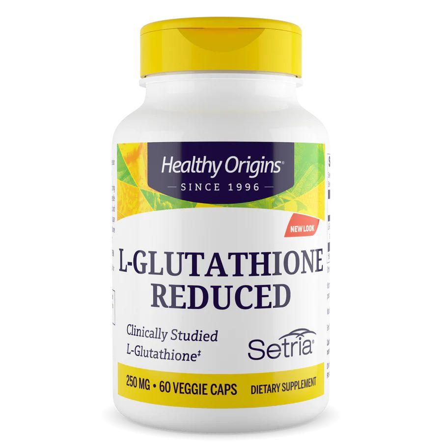 Натуральна добавка Healthy Origins L-Glutathione Reduced 250 mg, 60 вегакапсул EXP