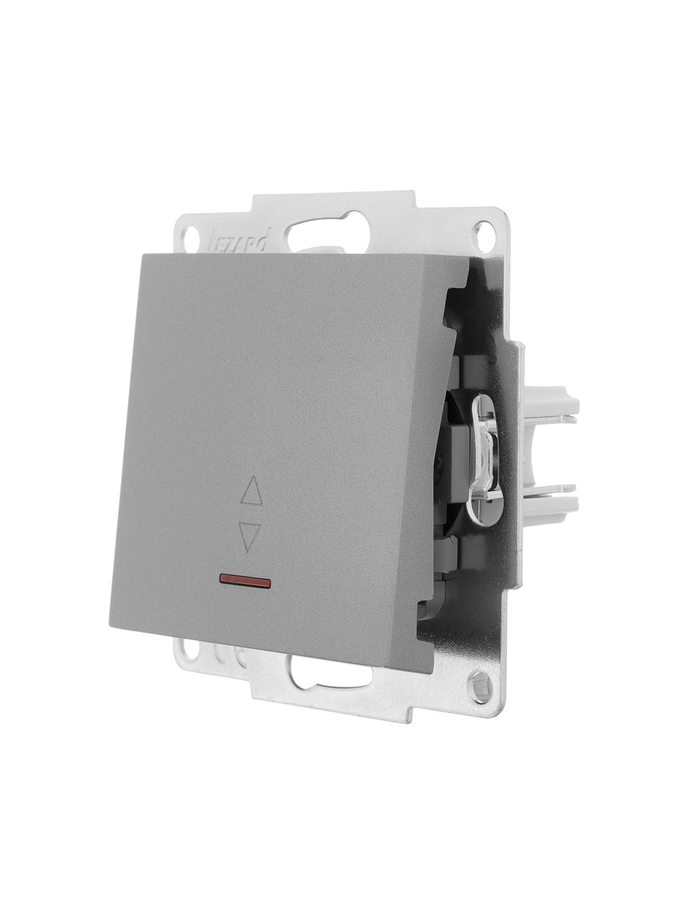 Вимикач прохідний з підсвіткою LEZARD VESNA сірий (10 шт./120 шт.) (без рамки), фото 1