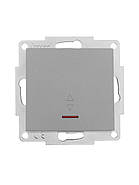 Вимикач прохідний з підсвіткою LEZARD VESNA сірий (10 шт./120 шт.) (без рамки), фото 2