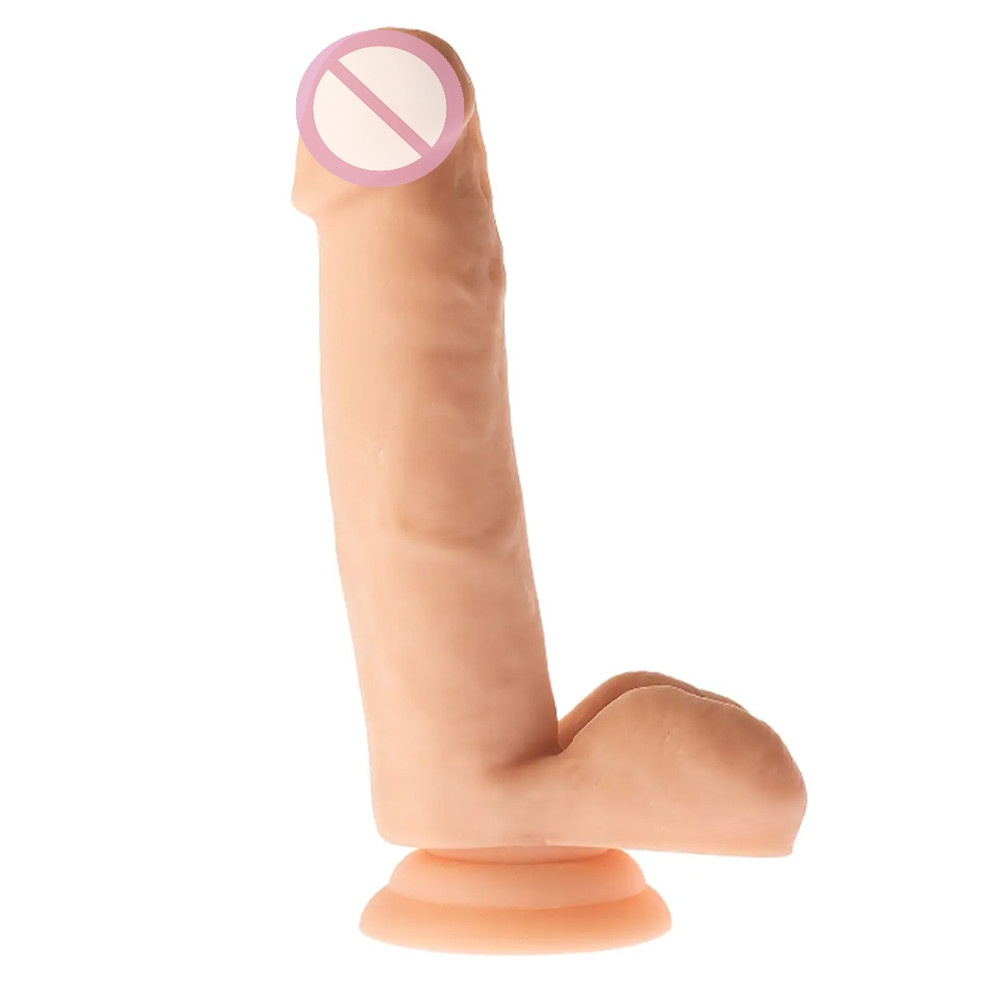 Фалоїмітатор реалістичний із мошоком Mr. Dixx Real Ryan 7.1inch Dildo