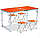 Складаний туристичний стіл + 4 стільці Folding Table 120x60 см, компактний стіл, фото 5