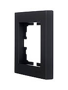 Рамка одинарна LEZARD VESNA чорна (10 шт./120 шт.) (без рамки), фото 2