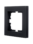 Рамка одинарна LEZARD VESNA чорна (10 шт./120 шт.) (без рамки), фото 3