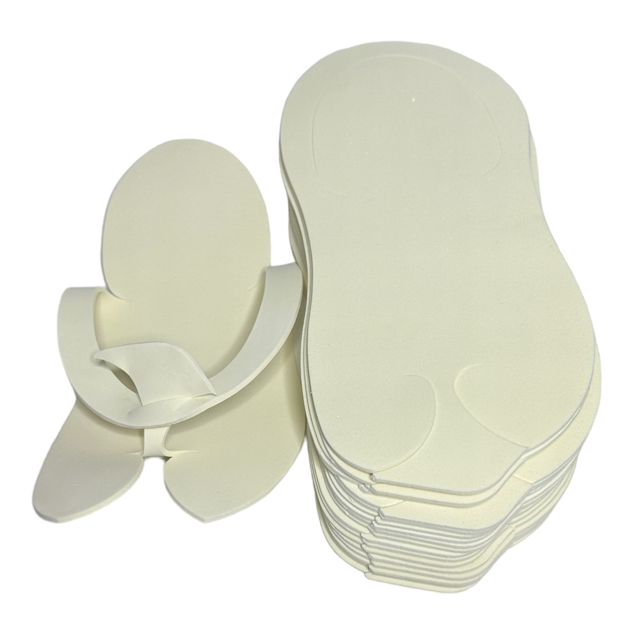 Одноразові тапочки для педикюру, бежеві, 24 шт