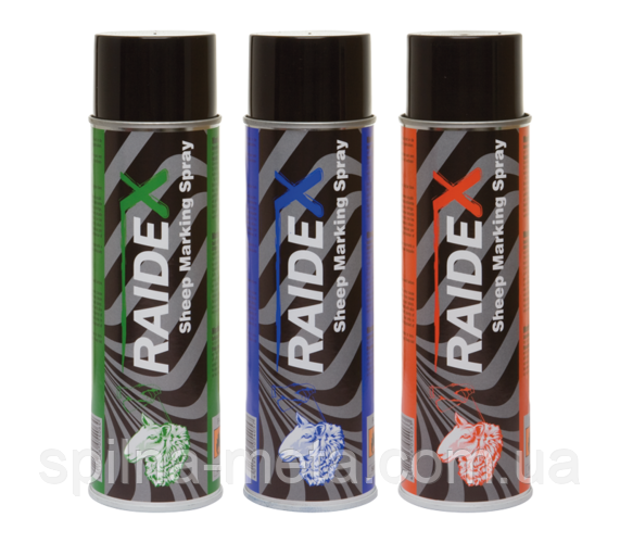 Краска-спрей Raidex для маркировки животных, флакон 500 мл. - фото 2 - id-p336794335