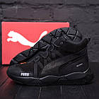 Чоловічі зимові черевики Pm Runner Black, фото 7