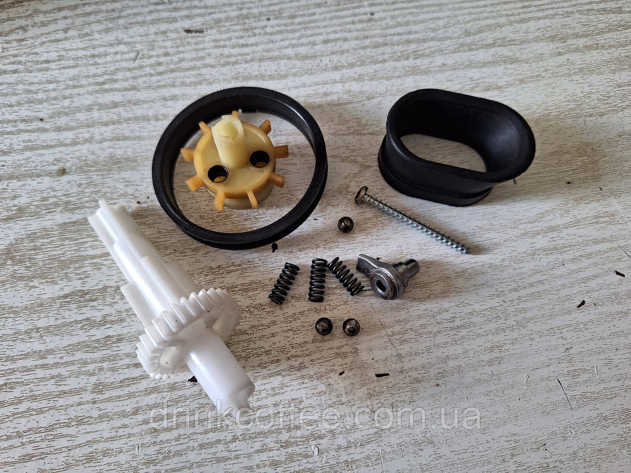 Крильчатка в складі + регулятор помелу + гвинт кріплення ножа тощо. кавомолки для кавомашини Delonghi ESAM б/у, фото 1