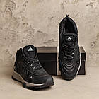 Чоловічі зимові шкіряні черевики Adidas Originals Ozelia Black, фото 5