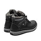 Чоловічі зимові шкіряні черевики BARZONI Black Flotar, фото 4