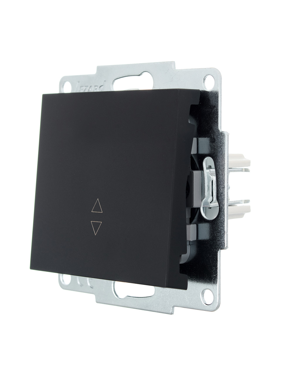 Вимикач прохідний LEZARD VESNA чорний (10 шт./120 шт.) (без рамки), фото 1