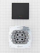 Вимикач з підсвіткою LEZARD VESNA чорний (10 шт./120 шт.) (без рамки), фото 5