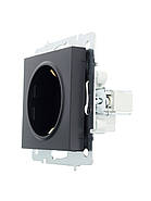 Розетка з/з ПБТ LEZARD VESNA чорна (10 шт./120 шт.) (без рамки), фото 2