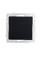 Розетка з/з з кришкою ПБТ LEZARD VESNA чорна (10 шт./120 шт.) (без рамки), фото 3