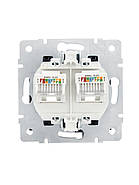 Розетка комп'ютерна 2-я LEZARD VESNA чорна (10 шт./120 шт.), фото 3