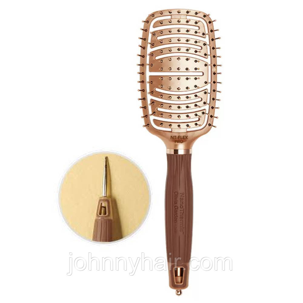 Щітка для волосся Olivia Garden NanoThermic Flex Pro