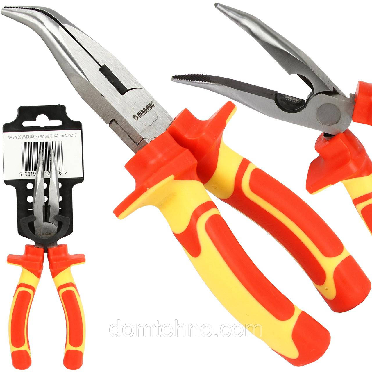 Щипці вигнуті 180 мм 1000В ізольовані M49218 MAR-POL
