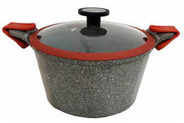Каструля зі скляною кришкою Neoflam EK-OT-C28I Marble з мармуровим покриттям 28см