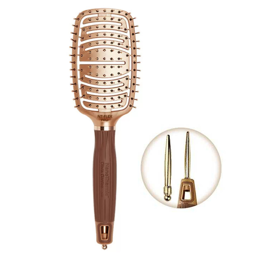 Щітка для волосся Olivia Garden NanoThermic Flex Pro