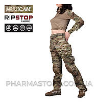 Тактична військова жіноча форма із захистом наколінниками та налокітниками