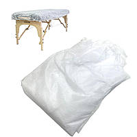 Чохол на кушетку спанбонд на резинці, білий, 1х2,20 м, щільність 50 гр