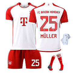 Дитяча футбольна форма FC Bayern Munchen MULLER 25 сезон 2024.