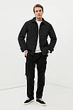 Демісезонна чоловіча куртка Finn Flare FBC23007-200 чорна L, фото 2