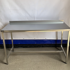 Нові виробничі столи 1700х600 EdelStihl з харчової нержавіючої сталі без нижньої полиці, фото 3