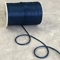 Шнур корсетный (сатиновый, шелковый ) 2,5 мм синий