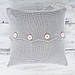 Чохол для подушки в'язаний Ohaina 40x40 Steel grey, фото 3