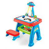 Дитячий мольберт проєктор AK 0005, столик зі стільчиком, фото 2