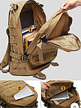 Рюкзак тактичний рейдовий Strangh Knight, об`єм 40л, модель 3D. Піщаний, фото 4