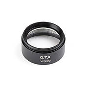 Лінза (Барлоу) для об'єктиву мікроскопа KAISI WD120 0.7x (чорна)
