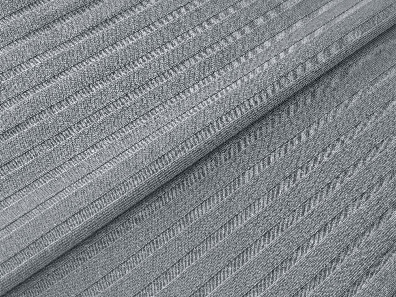 Трикотаж рубчик 8 мм, сірий