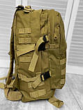 Рюкзак тактичний рейдовий Strangh Knight, об`єм 40л, модель 3D. Піщаний, фото 9