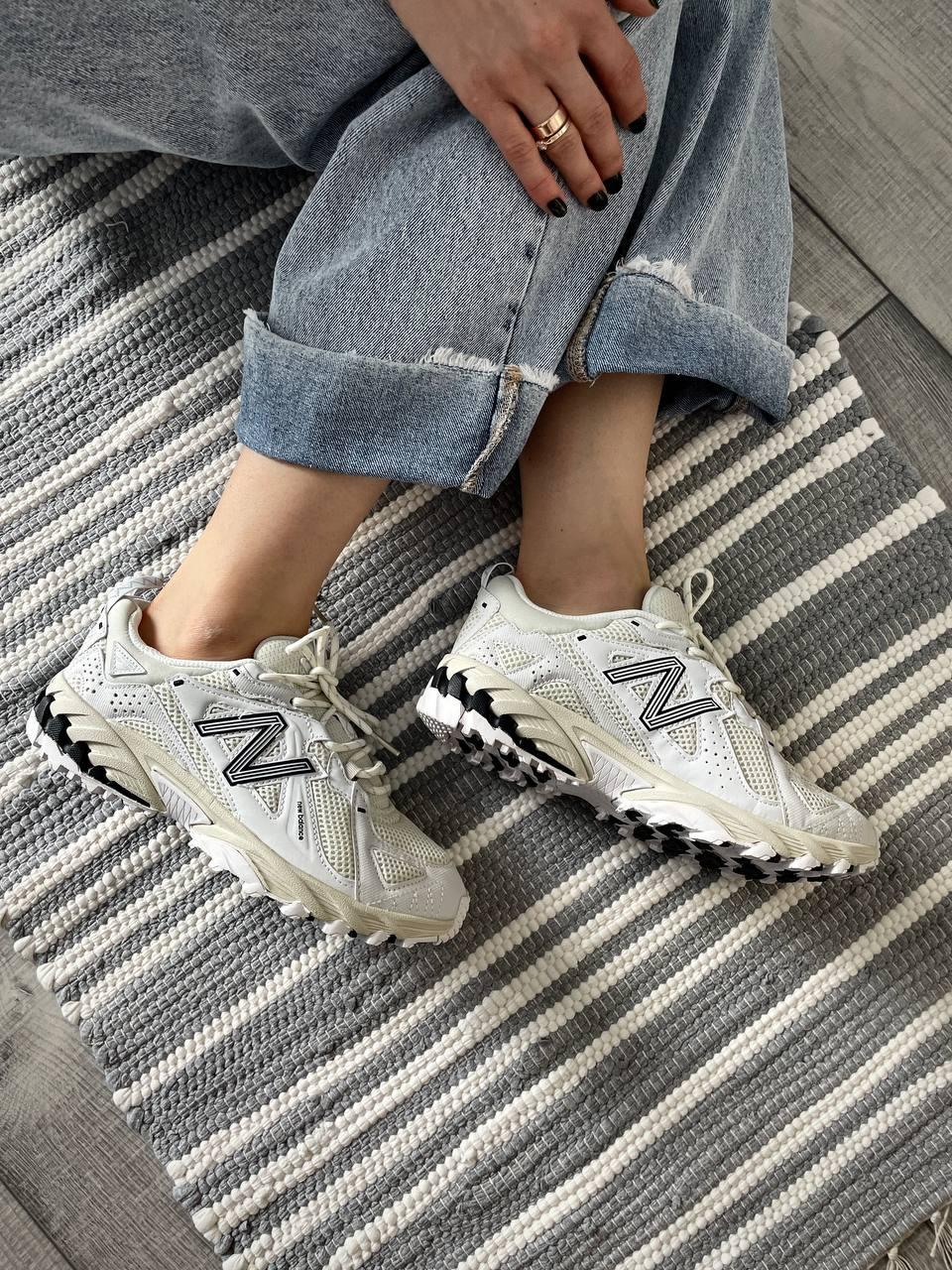 Жіночі кросівки New Balance 610 Nimbus Cloud White Black Взуття Нью Баланс 610 бежеві замші текстиль